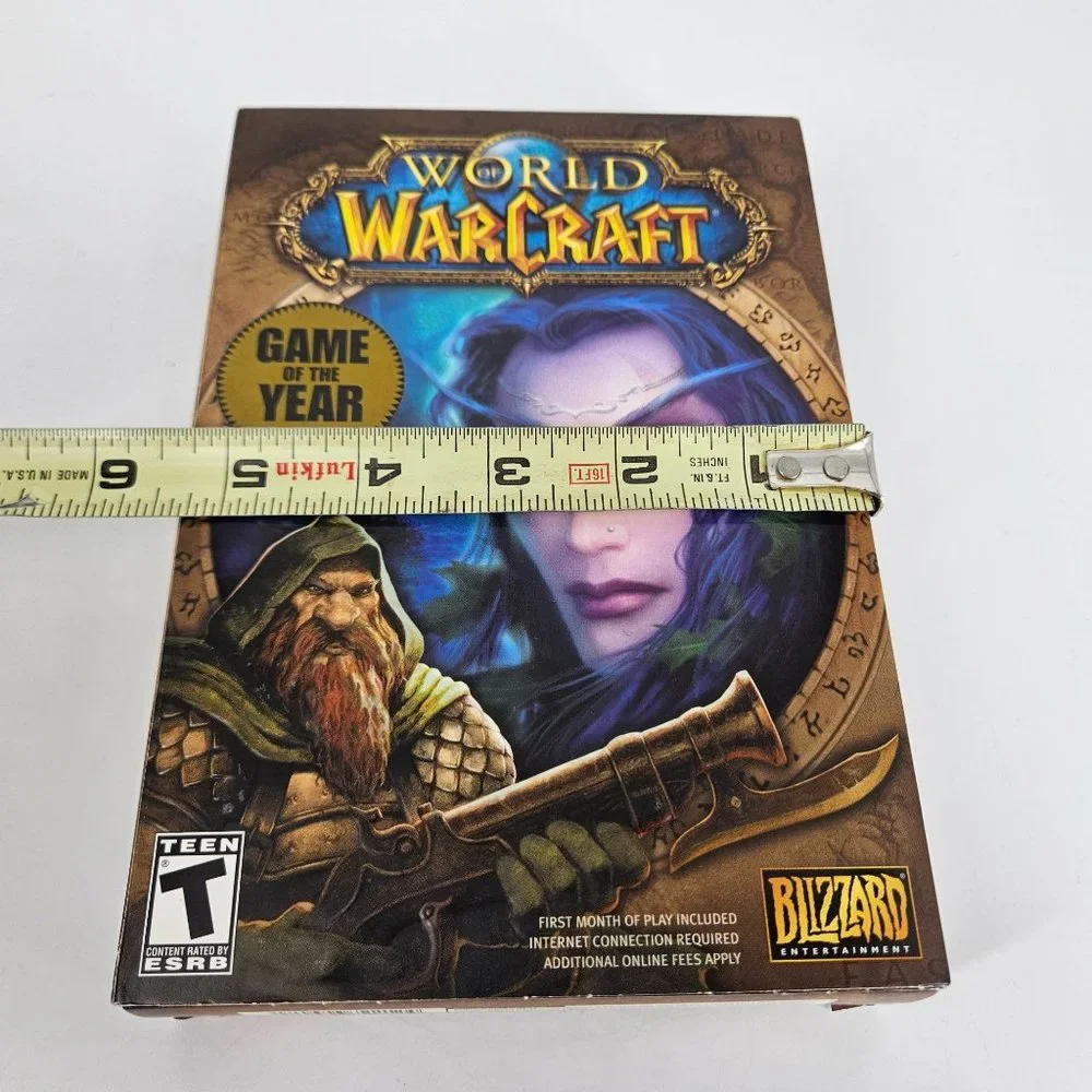 World of WarCraft WOW Video Game Fantasy PC CD Rom Mac Windows 98+ 2004